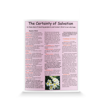 The Certainty of Salvation-English