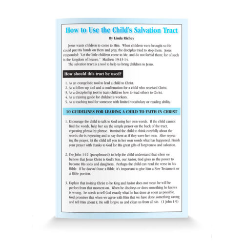 How to Use the Childs Salvation Tract-Shorten-English