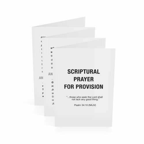 Scriptural Prayer of Provision-English